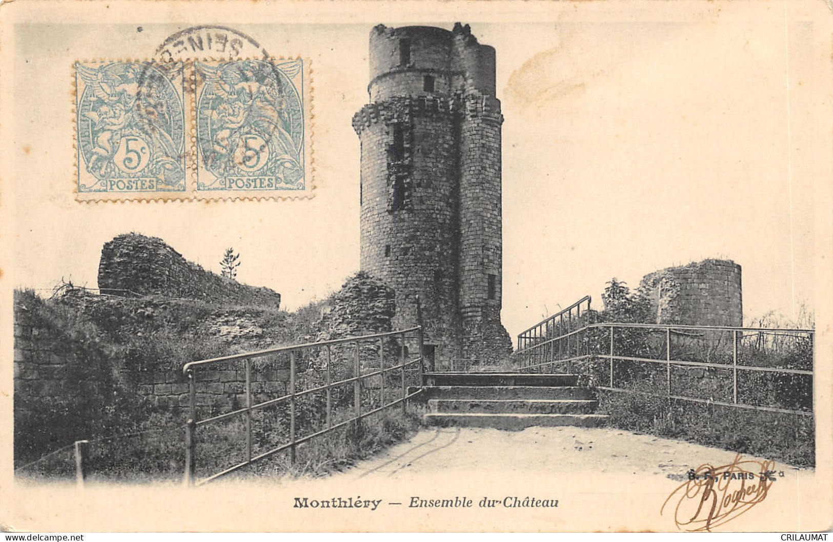 91-MONTLHERY-ENSEMBLE DU CHÂTEAU-N°6025-E/0091 - Montlhery