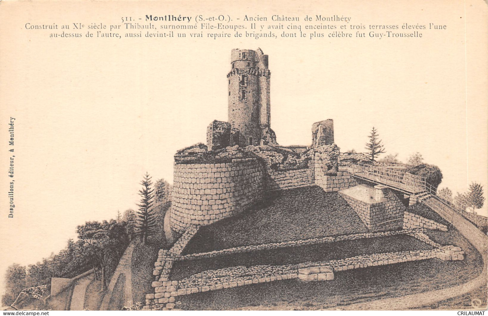91-MONTLHERY-ANCIEN CHÂTEAU-N°6025-E/0083 - Montlhery