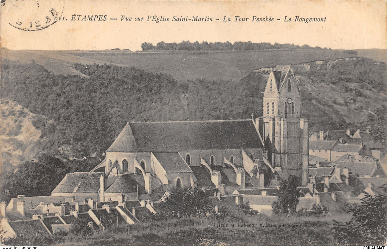 91-ETAMPES-EGLISE SAINT MARTIN-TOUR PENCHEE-N°6025-E/0061 - Etampes