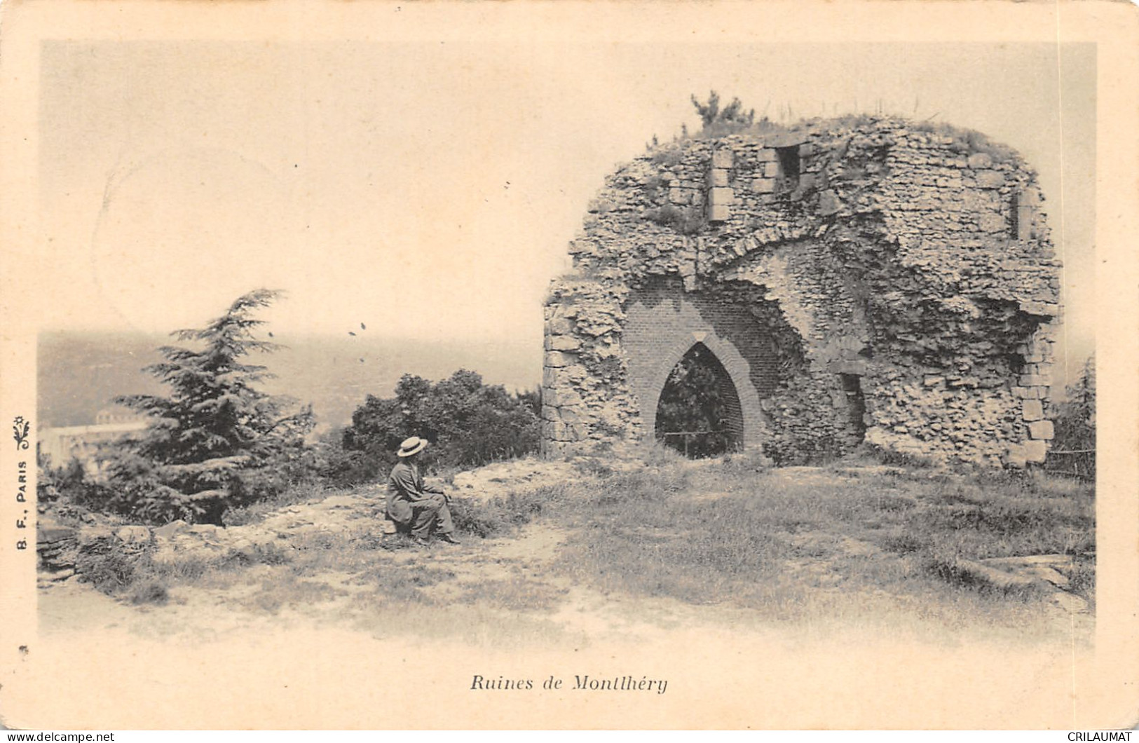 91-MONTLHERY-RUINES DE L ANCIEN CHATEAU-N°6025-D/0369 - Montlhery