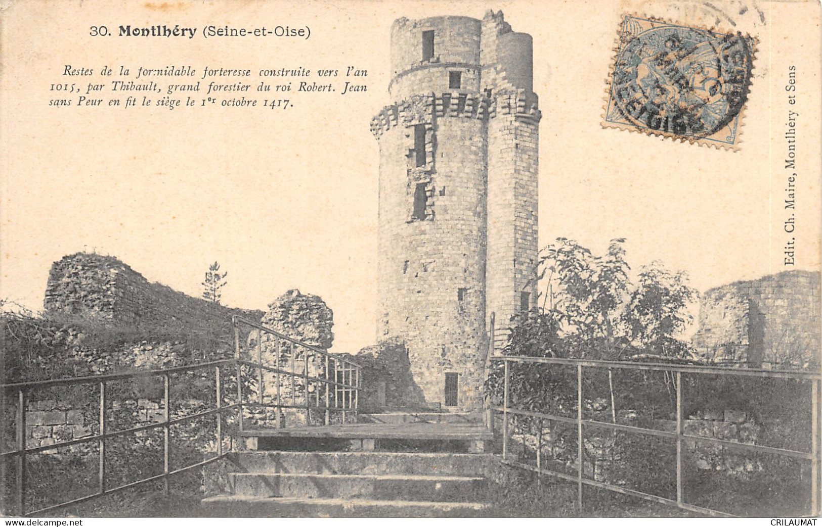 91-MONTLHERY-RUINES DE L ANCIEN CHATEAU-N°6025-D/0365 - Montlhery