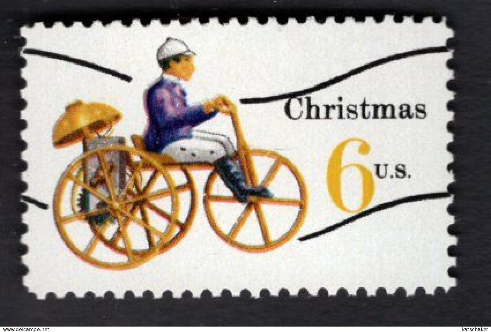 2011880423 1970 SCOTT 1417A (XX) POSTFRIS MINT NEVER HINGED - CHRISTMAS CHILDREN TOYS - MECHANICAL TRICYCLE - Nuevos