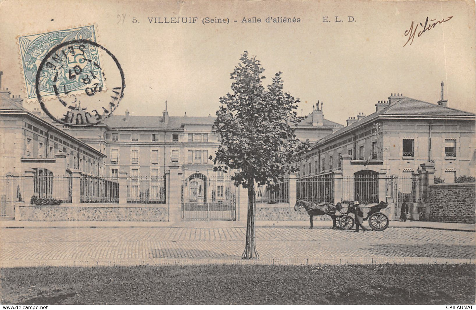 94-VILLEJUIF-ASILE D ALIENES-N°6026-A/0253 - Villejuif
