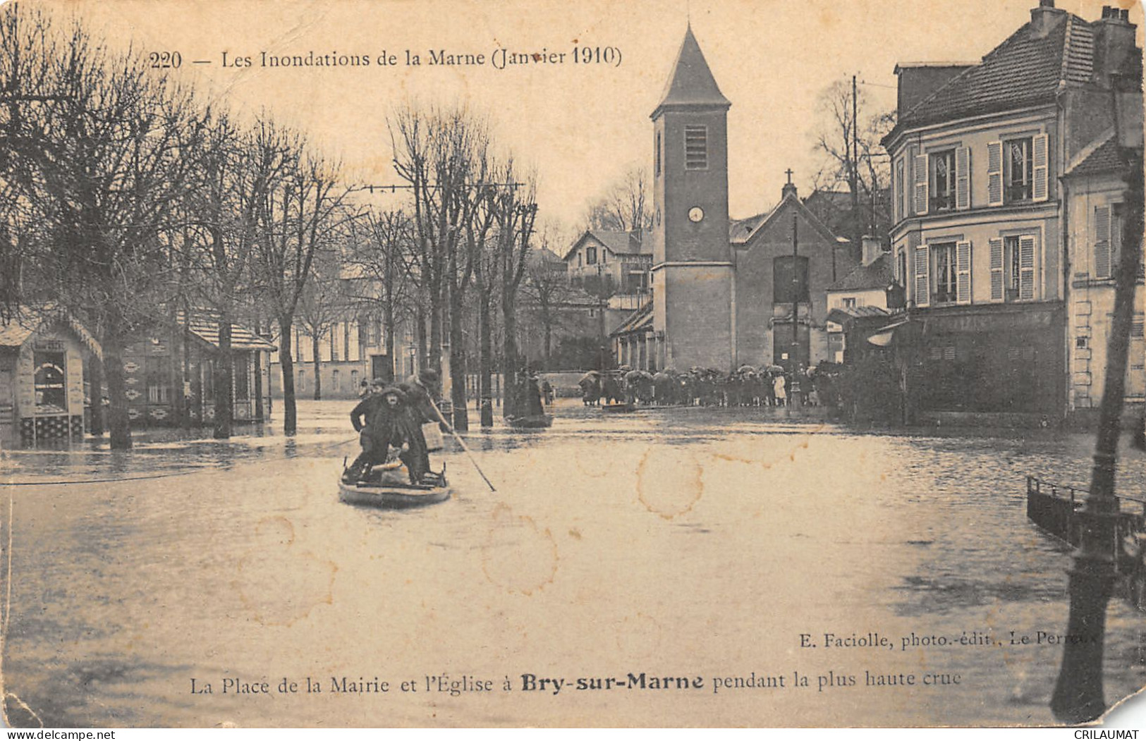 94-BRY SUR MARNE-INONDATIONS DE LA MARNE-N°6026-A/0203 - Bry Sur Marne