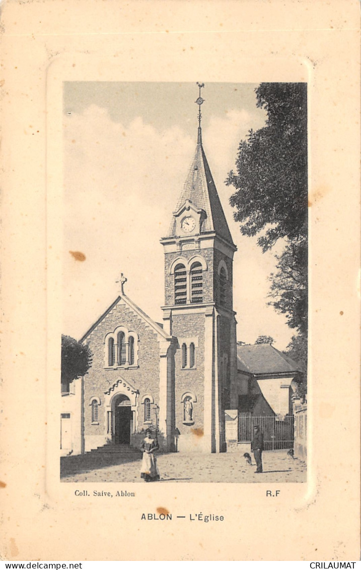 94-ABLON-L EGLISE-N°6026-A/0143 - Ablon Sur Seine