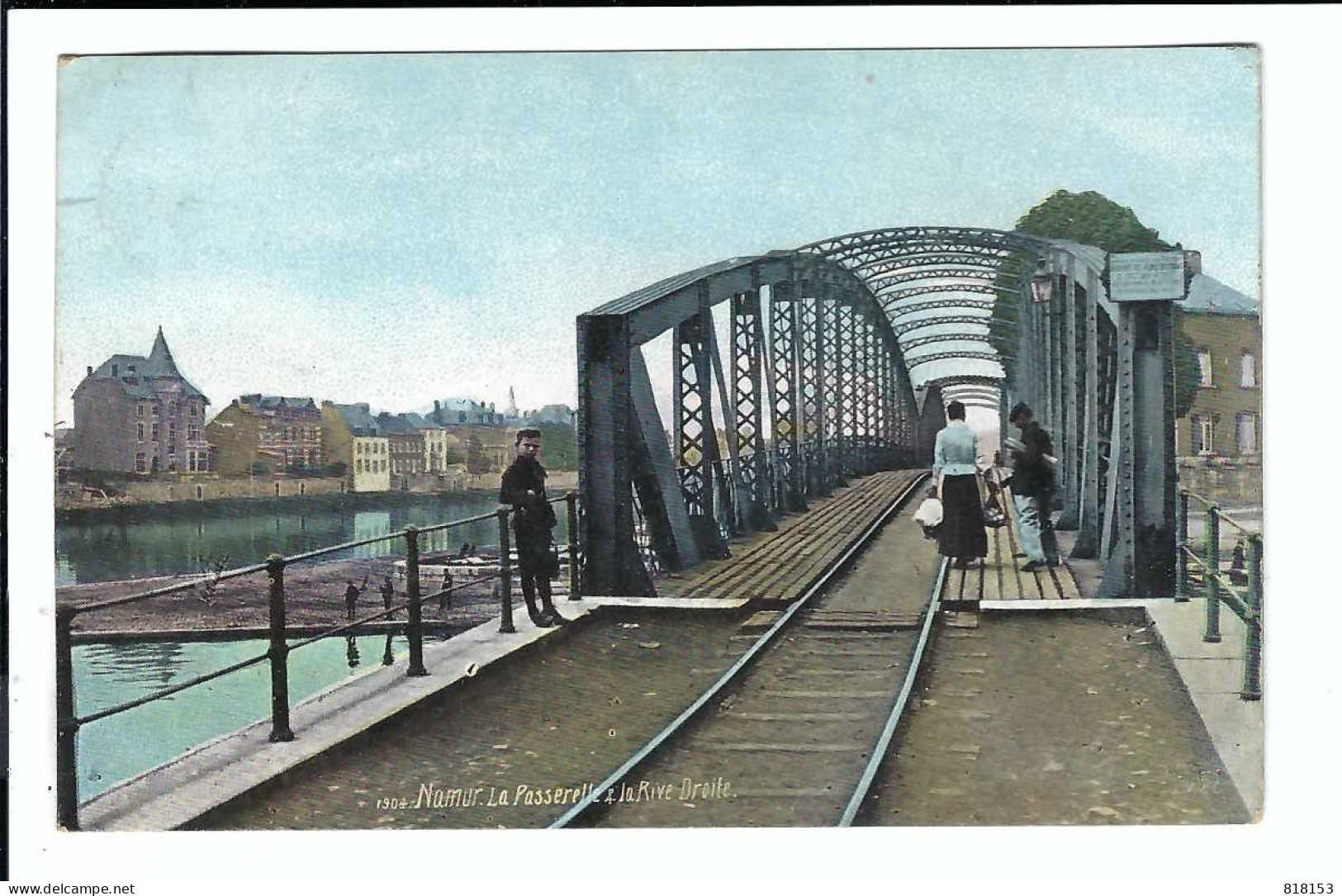 Namur   La Passerelle & La Rive Droite   1909 - Namur