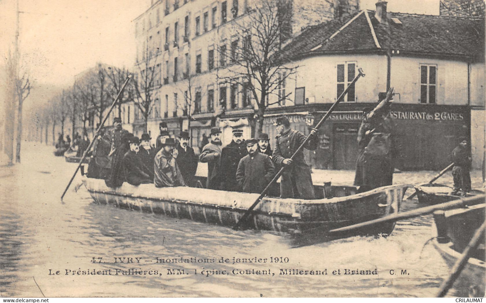 94-IVRY SUR SEINE-INONDATIONS JANVIER 1910-SAUVETAGE-N°6025-H/0317 - Ivry Sur Seine