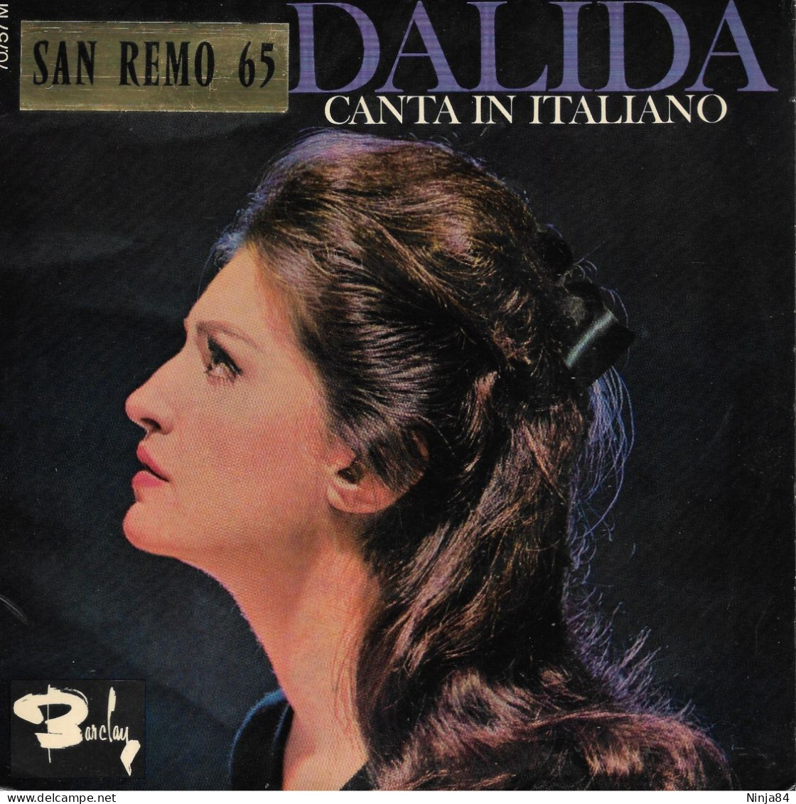 EP 45 RPM (7") Dalida  "  Canta In Italiano  " - Otros - Canción Francesa