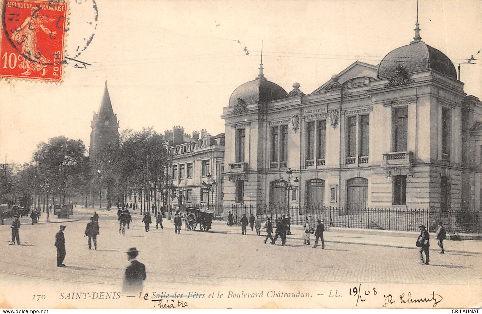 93-SAINT DENIS-LA SALLE DES FETES-N°6025-H/0121 - Saint Denis