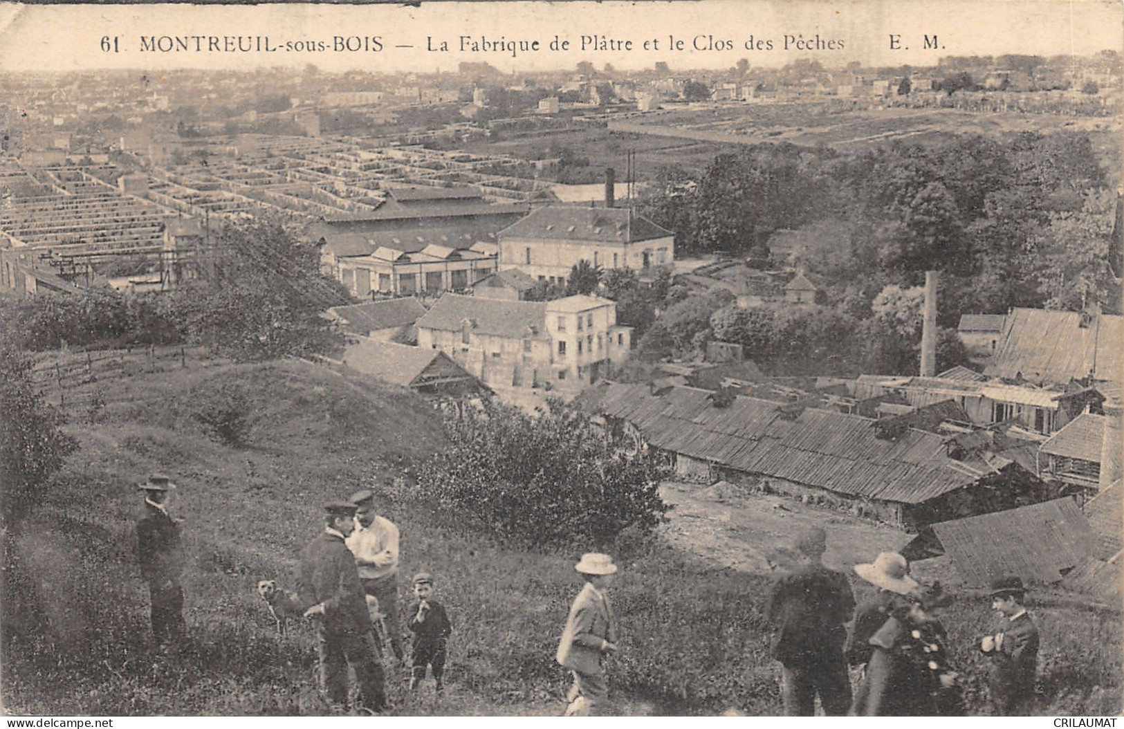 93-MONTREUIL SOUS BOIS-LA FABRIQUE DE PLATRE-N°6025-G/0393 - Montreuil