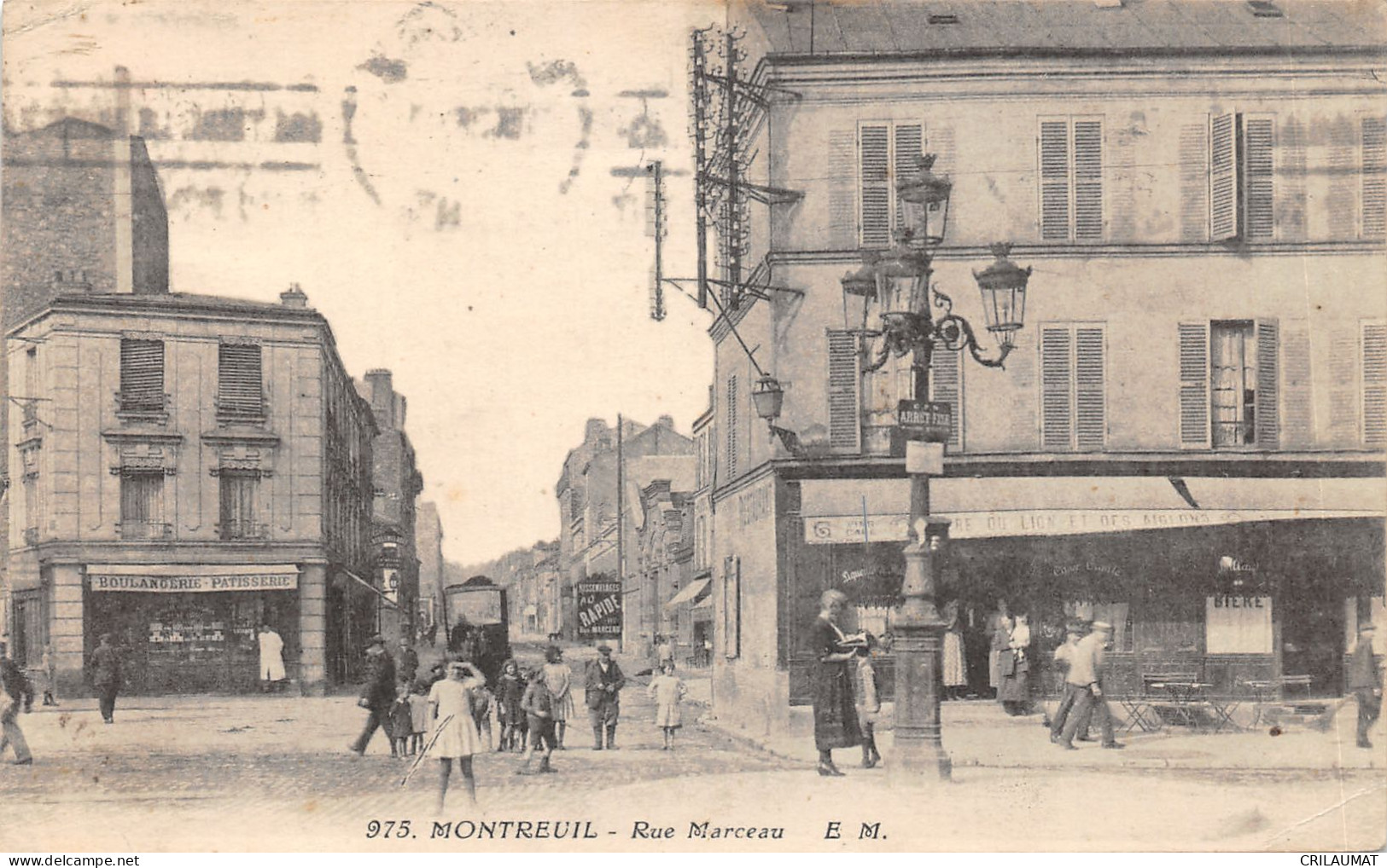 93-MONTREUIL-RUE MARCEAU-ANIMEE-N°6025-G/0357 - Montreuil