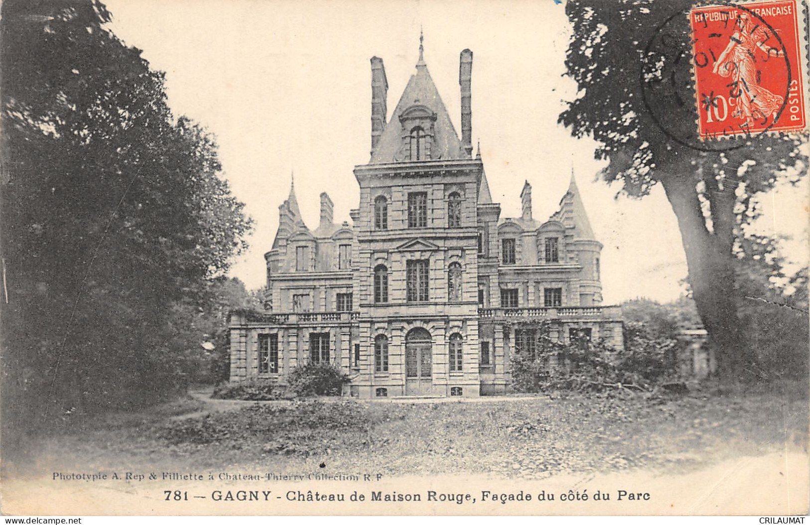 93-GAGNY-CHÂTEAU DE MAISON ROUGE-N°6025-G/0325 - Gagny