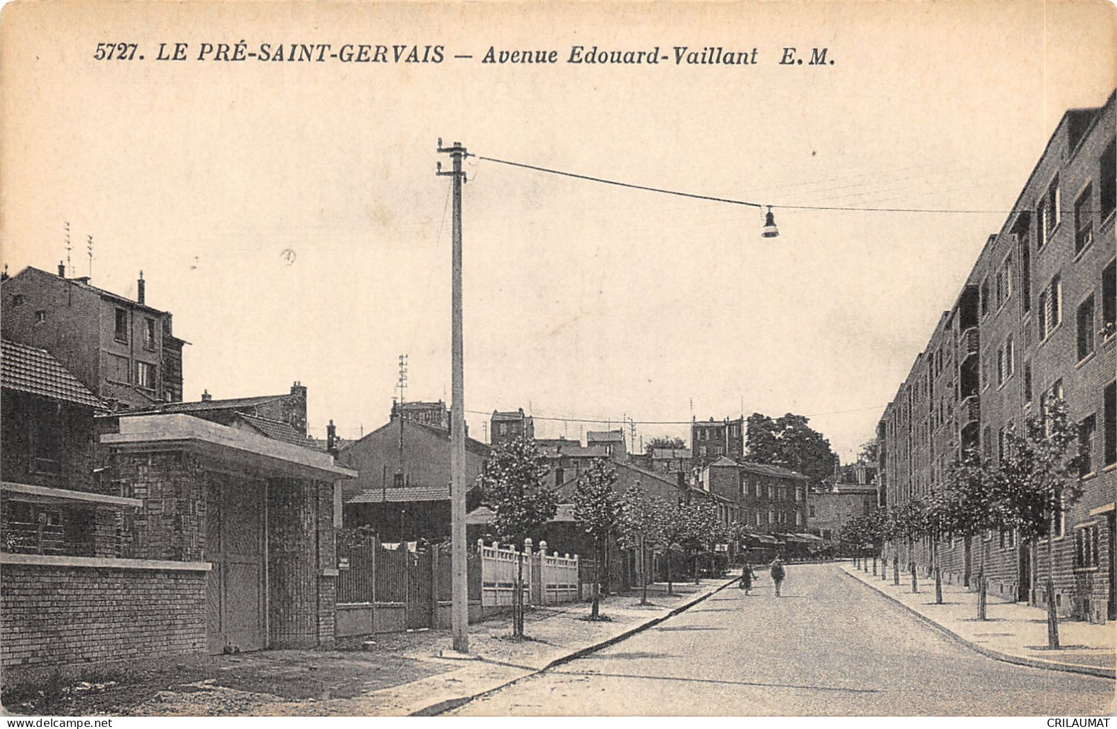 93-LE PRE SAINT GERVAIS-AVENUE EDOUARD VAILLANT-N°6025-G/0297 - Le Pre Saint Gervais