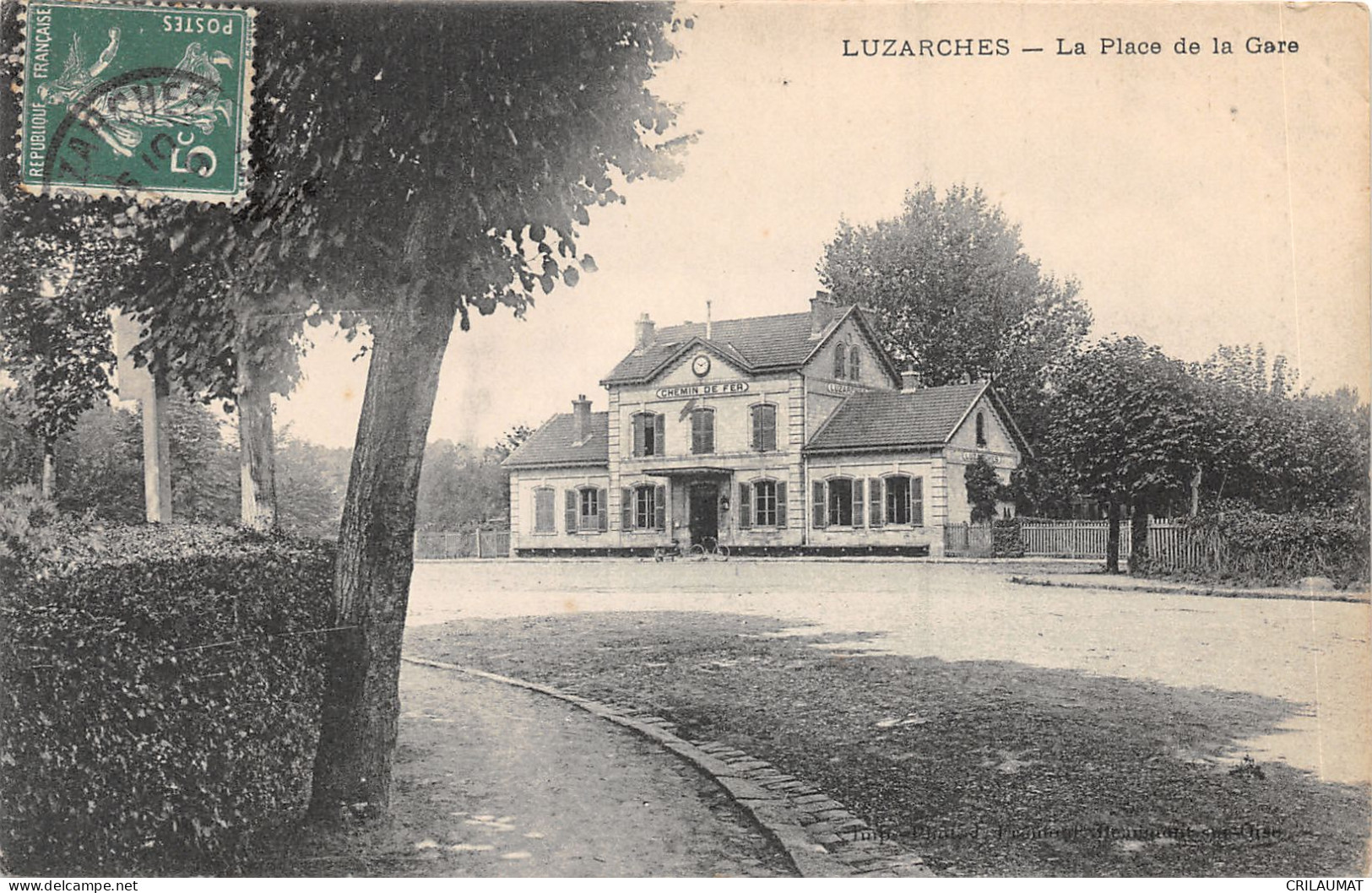95-LUZARCHES-PLACE DE LA GARE-N°6026-D/0119 - Luzarches