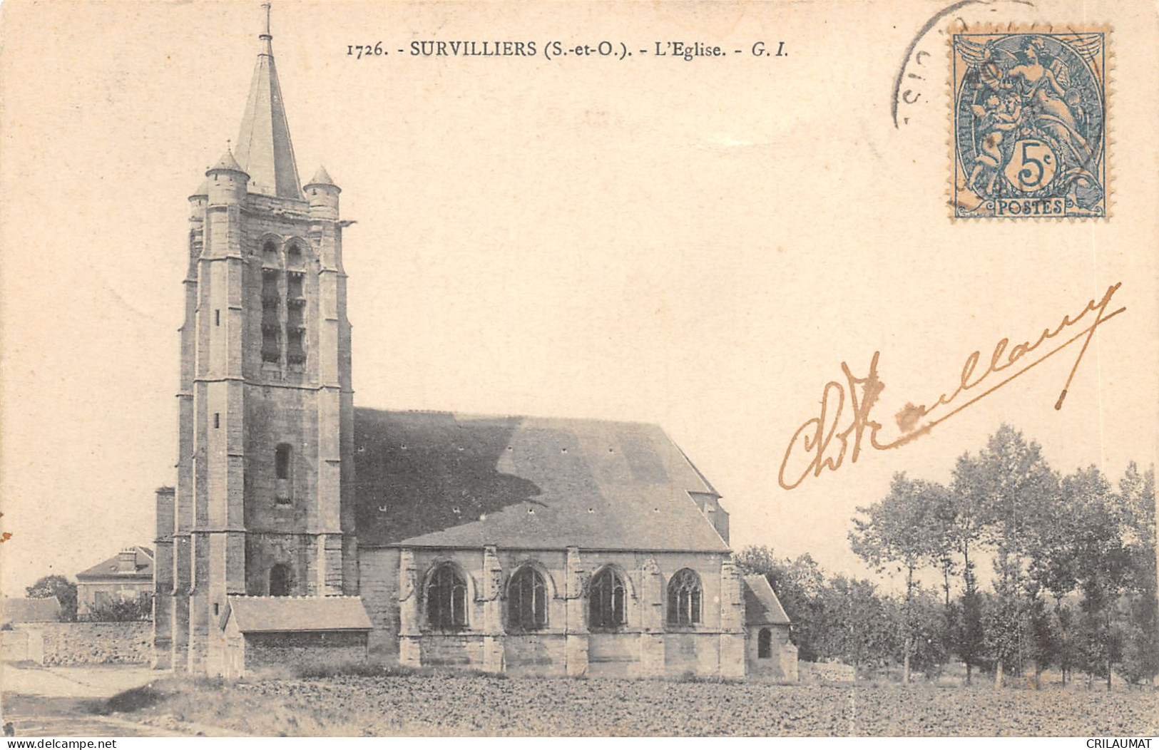 95-SURVILLIERS-L EGLISE-N°6026-D/0103 - Survilliers