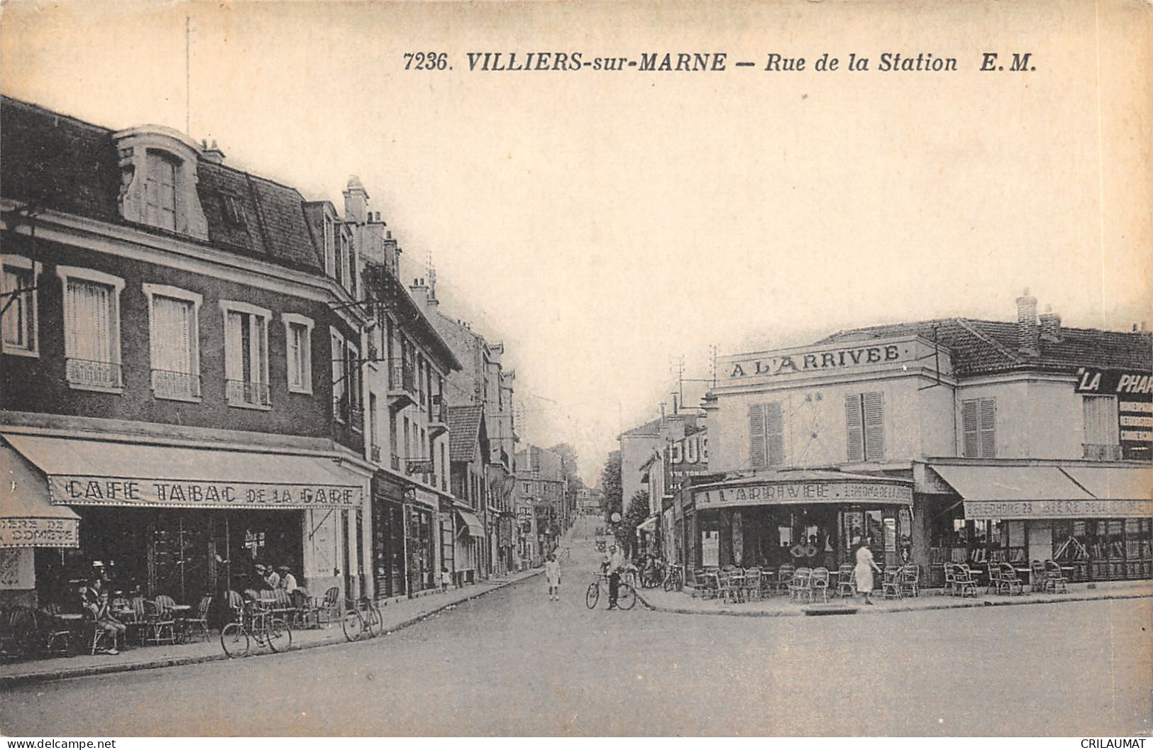 94-VILLIERS SUR MARNE-RUE DE LA STATION-ANIMEE-N°6026-D/0019 - Villiers Sur Marne