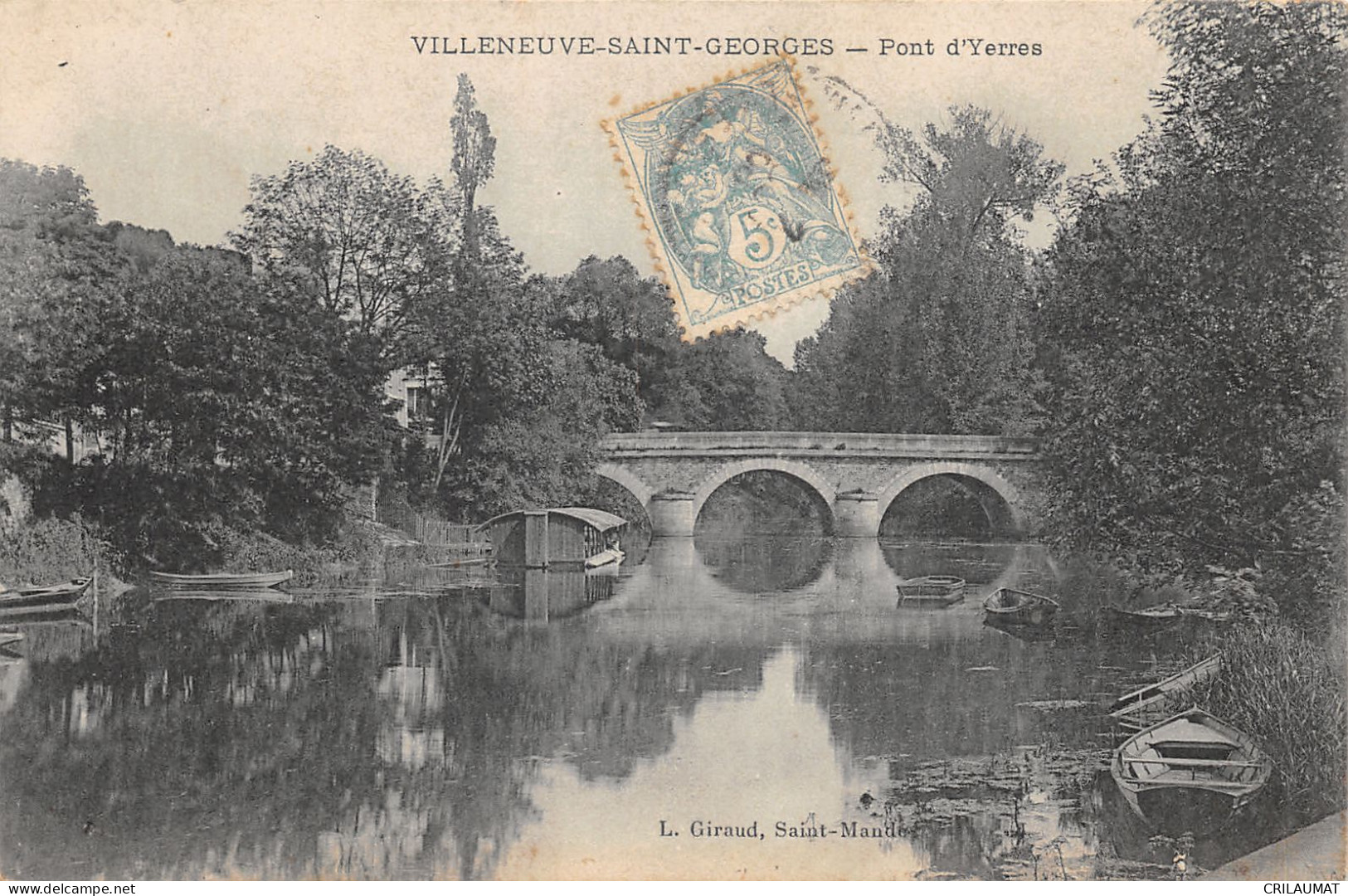 94-VILLENEUVE SAINT GEORGES-PONT D YERRES-N°6026-C/0175 - Villeneuve Saint Georges