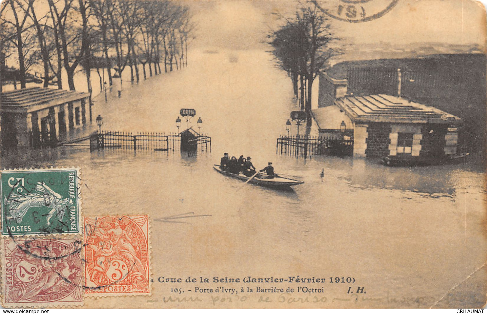 94-IVRY SUR SEINE-INONDATION-BARRIERE DE L OCTROI-N°6026-C/0097 - Ivry Sur Seine