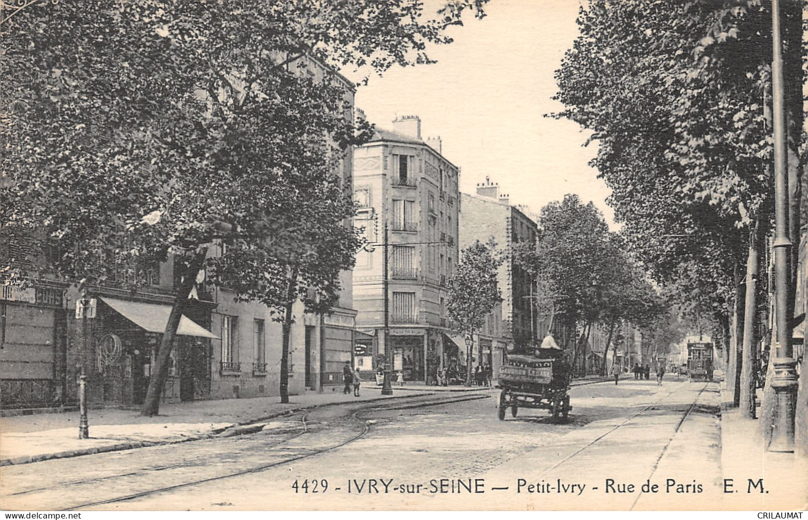 94-IVRY SUR SEINE-PETIT IVRY-RUE DE PARIS-N°6026-C/0055 - Ivry Sur Seine