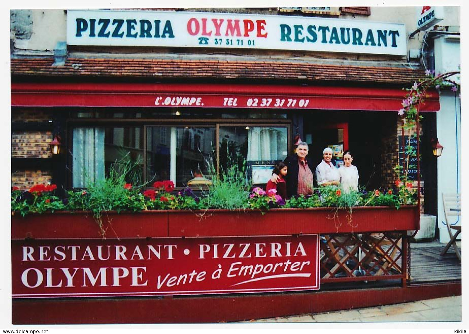 CPM  10.5 X 15 Eure Et Loir AUNEAU Cliché De Beauce 02 Restaurant Pizzeria Olympe Cliché Hubert Limet Le - Auneau