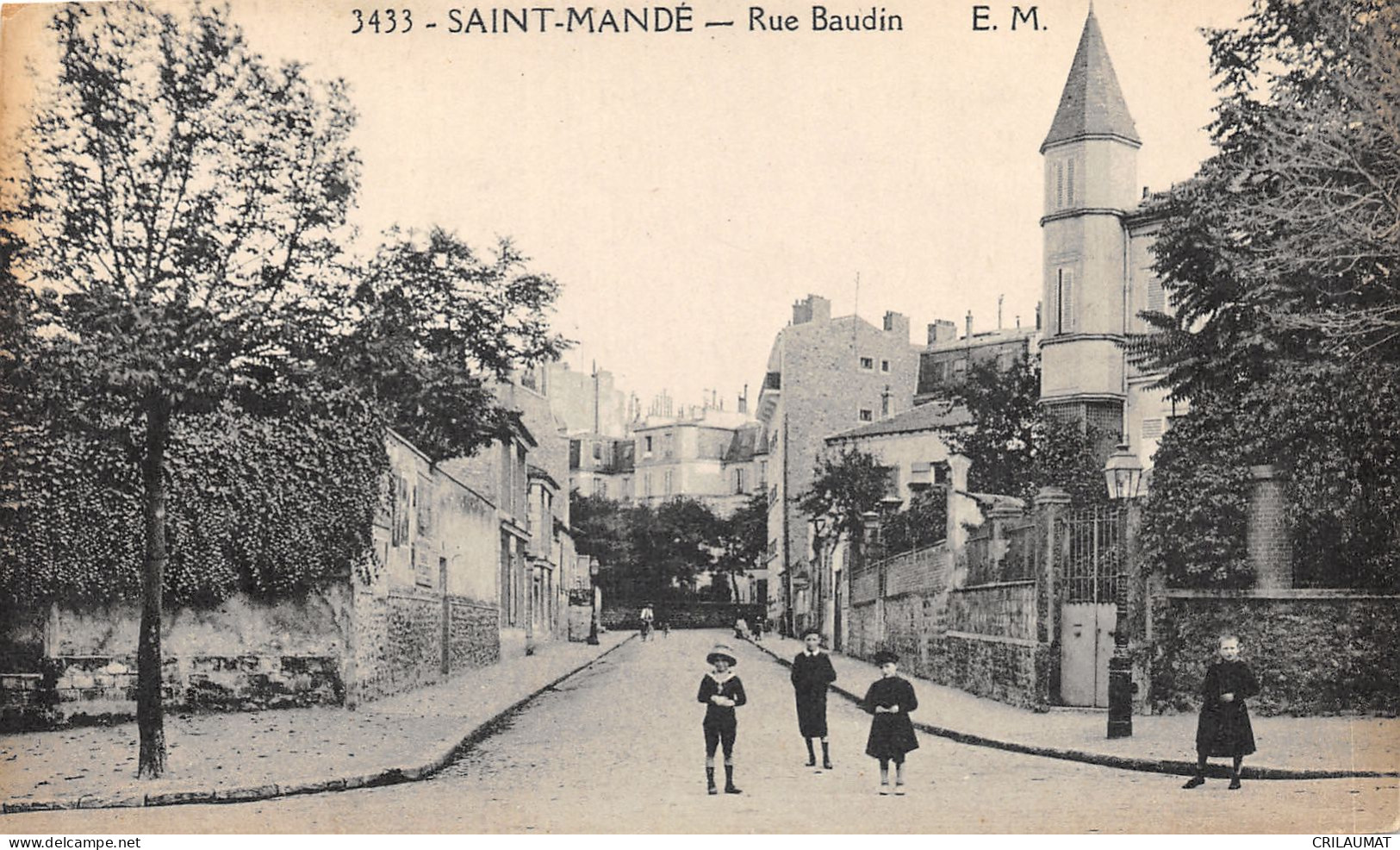 94-SAINT MANDE-RUE BAUDIN-ANIMEE-N°6026-B/0043 - Saint Mande
