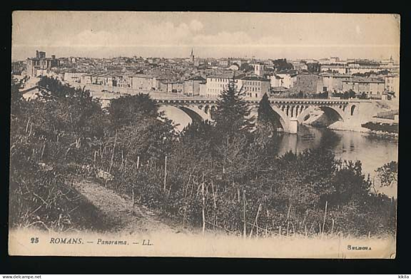 CPA 9 X 14  Drôme ROMANS  Vignes  Pont Sur L'Isère  Vue Générale - Romans Sur Isere