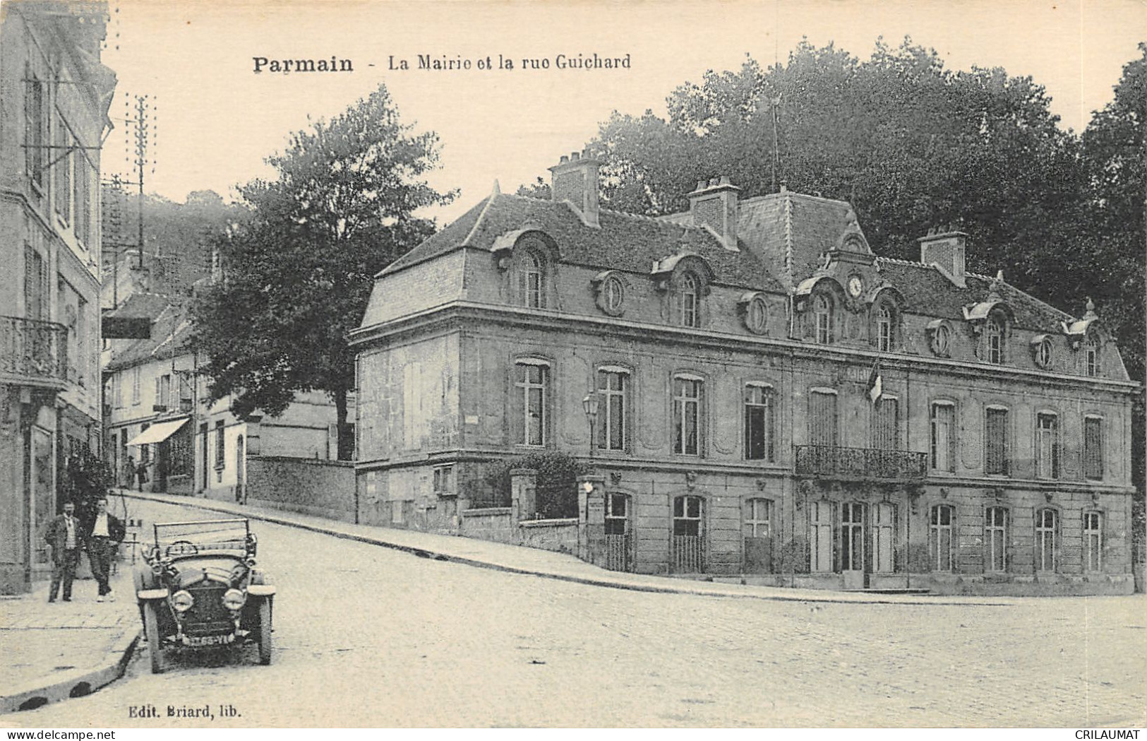 95-PARMAIN-LA MAIRIE-RUE GUICHARD-N°6026-F/0321 - Parmain