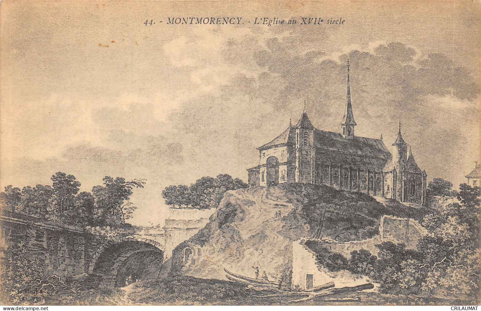 95-MONTMORENCY-EGLISE AU XVIIE SIECLE-N°6026-F/0279 - Montmorency