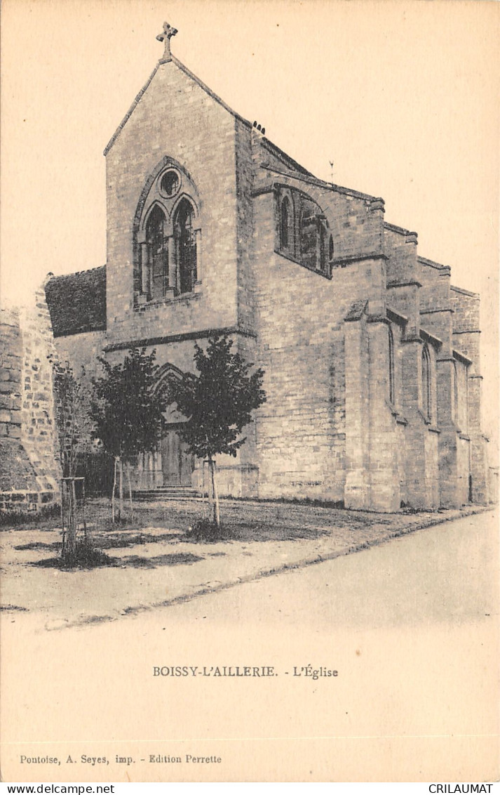 95-BOISSY L AILLERIE-L EGLISE-N°6026-F/0151 - Boissy-l'Aillerie