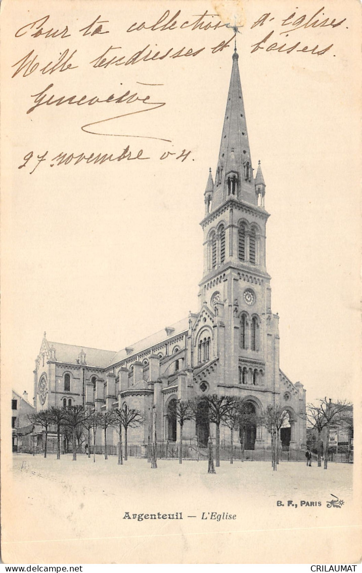 95-ARGENTEUIL-L EGLISE-N°6026-F/0133 - Argenteuil