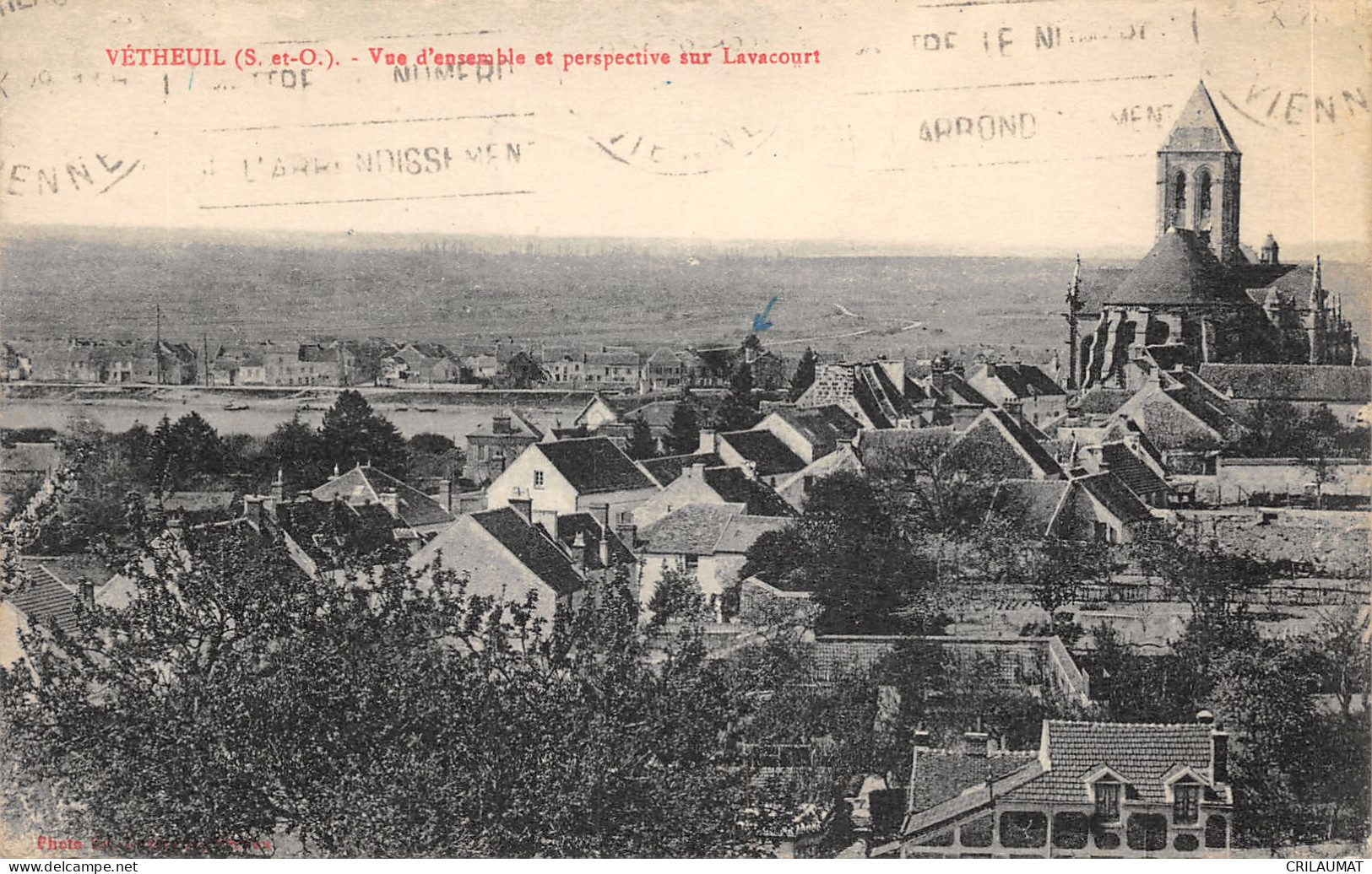 95-VETHEUIL-VUE D ENSEMBLE-N°6026-F/0051 - Vetheuil