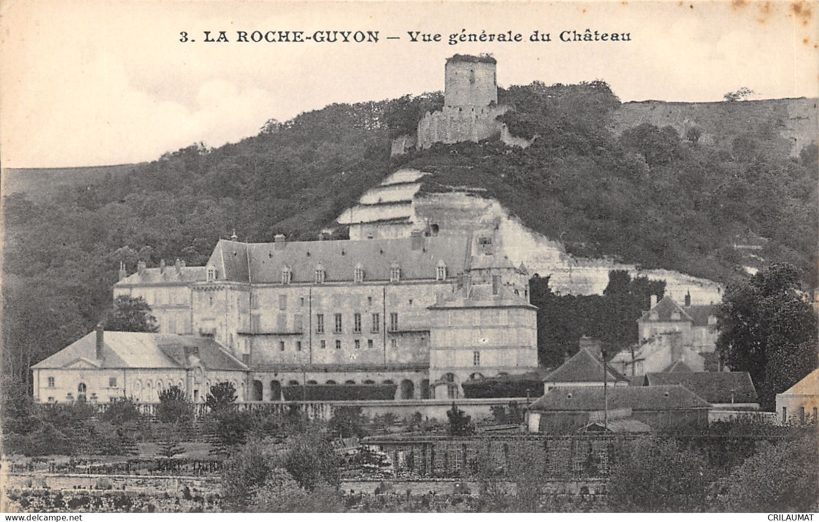 95-LA ROCHE GUYON-VUE GENERALE DU CHÂTEAU-N°6026-F/0041 - La Roche Guyon
