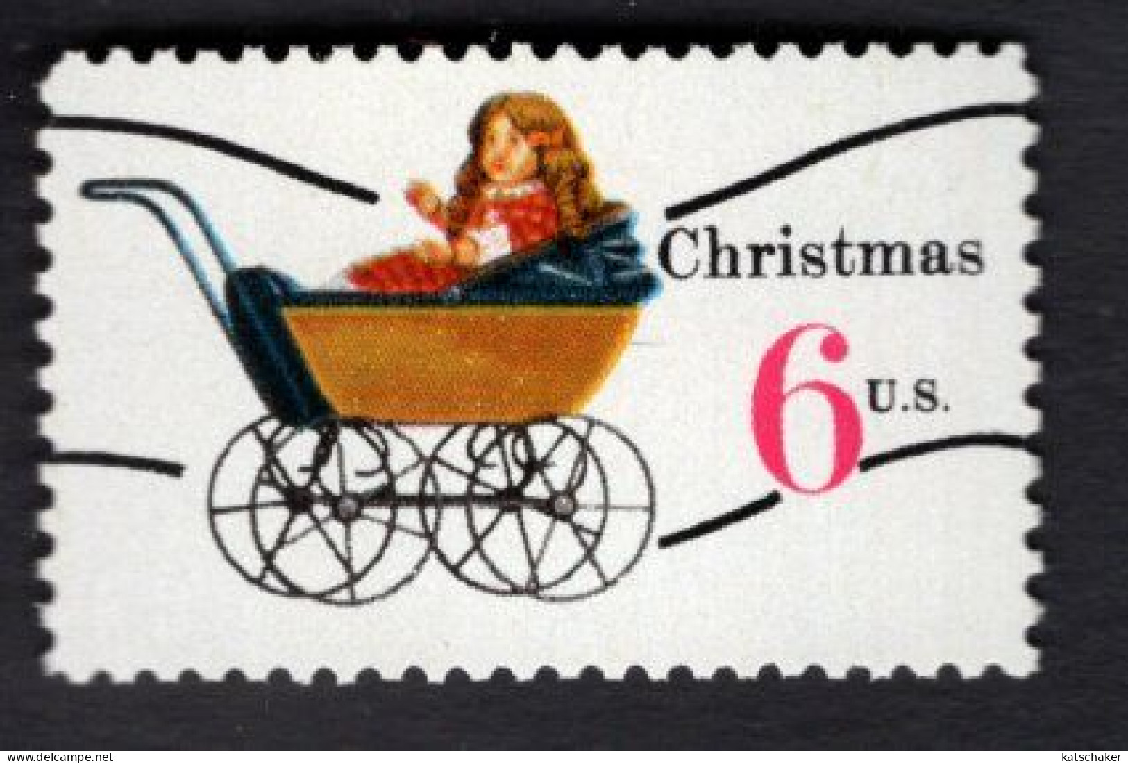 2011884380 1970 SCOTT 1418A (XX) POSTFRIS MINT NEVER HINGED - CHRISTMAS CHILDREN TOYS - DOLL CARRIAGE - Unused Stamps