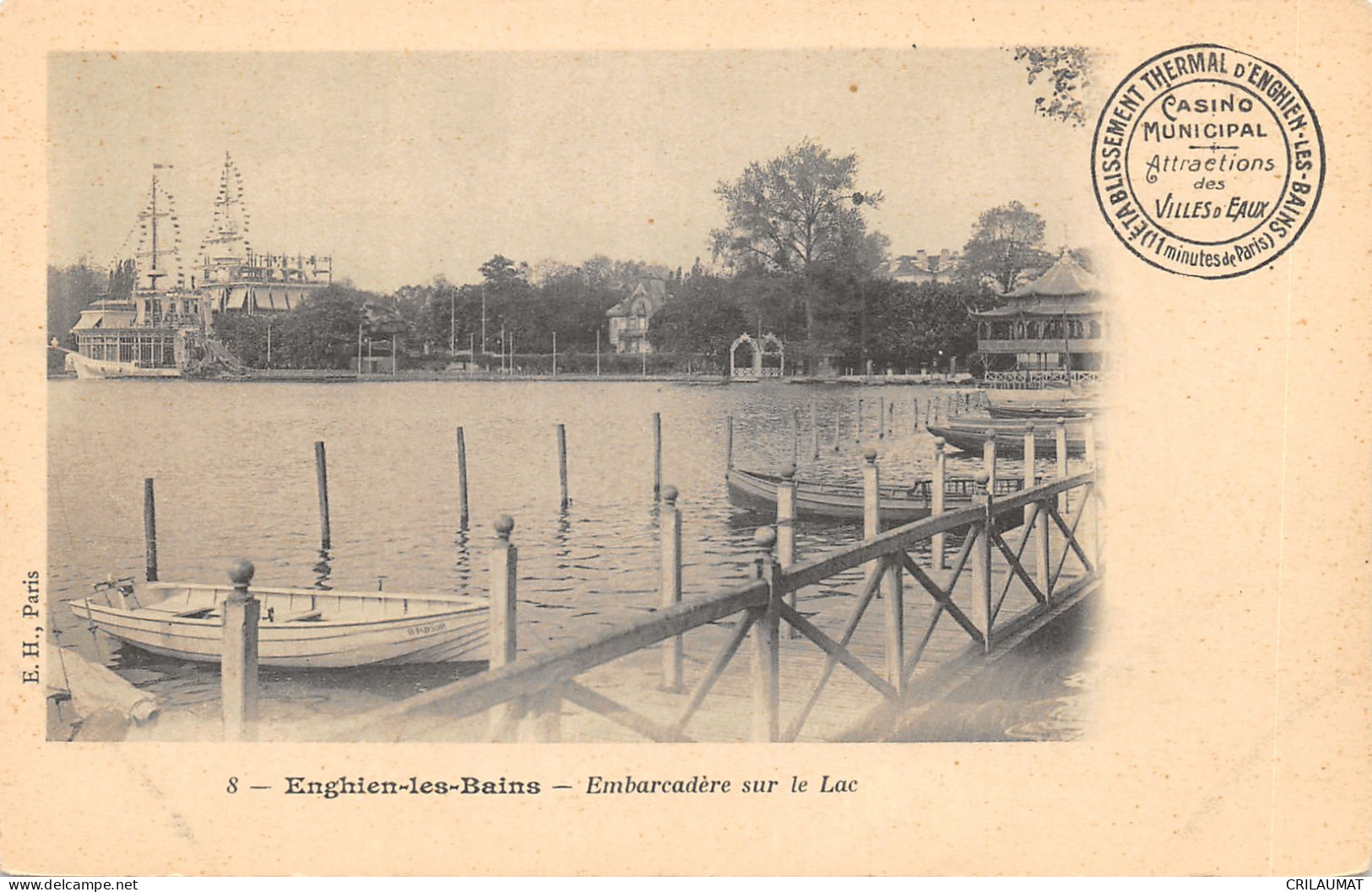 95-ENGHIEN LES BAINS-EMBARCADERE SUR LE LAC-N°6026-E/0213 - Enghien Les Bains