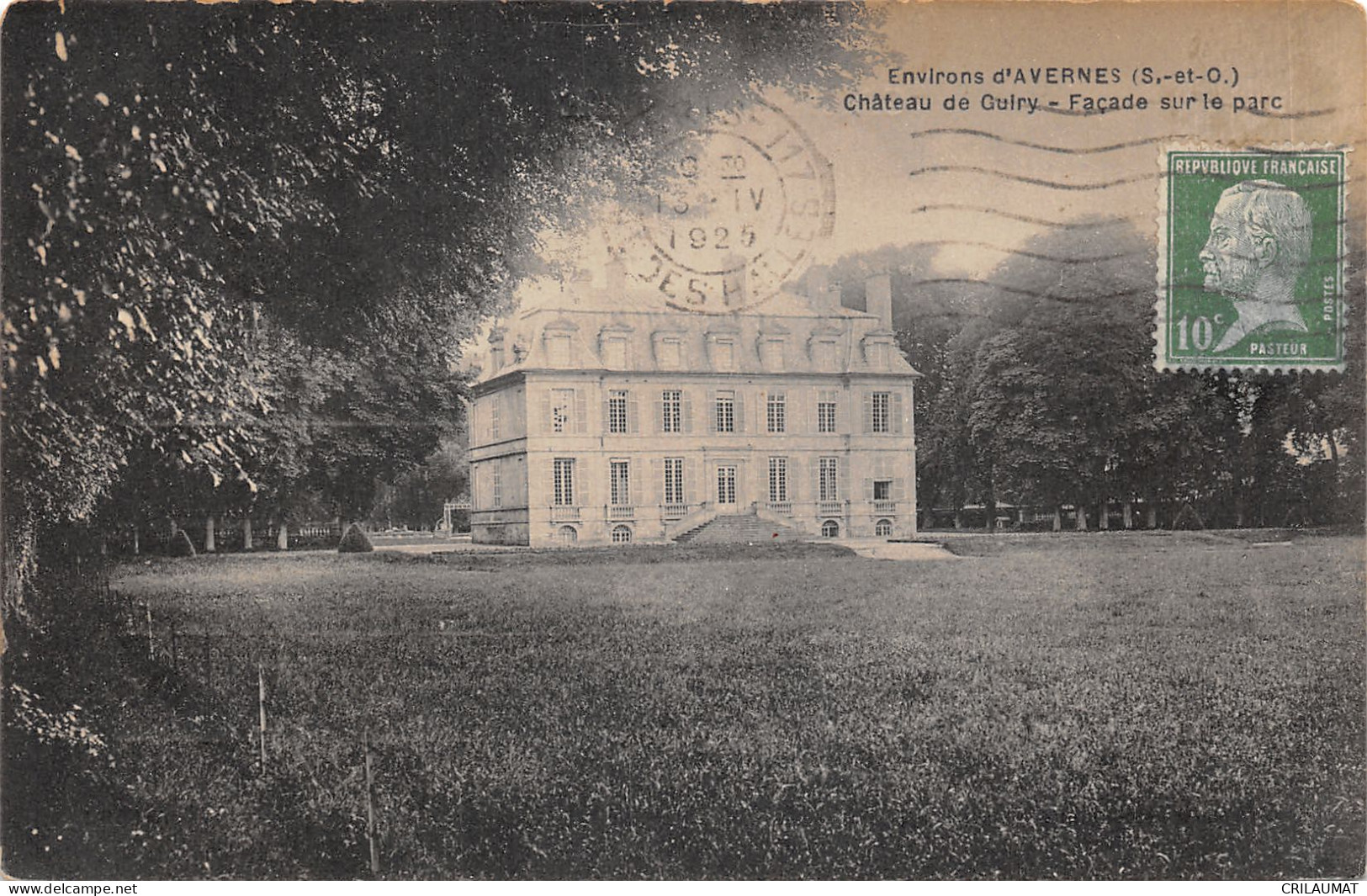 95-AVERNES-CHÂTEAU DE GUIRY-N°6026-E/0125 - Avernes