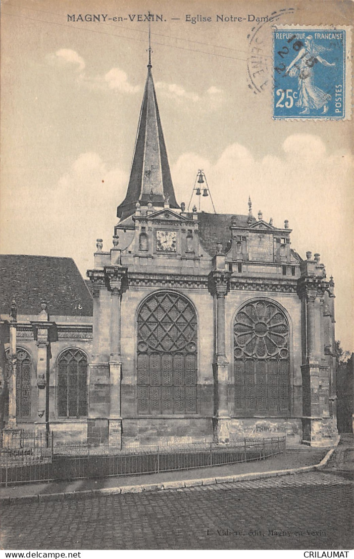 95-MAGNY EN VEXIN-EGLISE NOTRE DAME-N°6026-E/0103 - Magny En Vexin