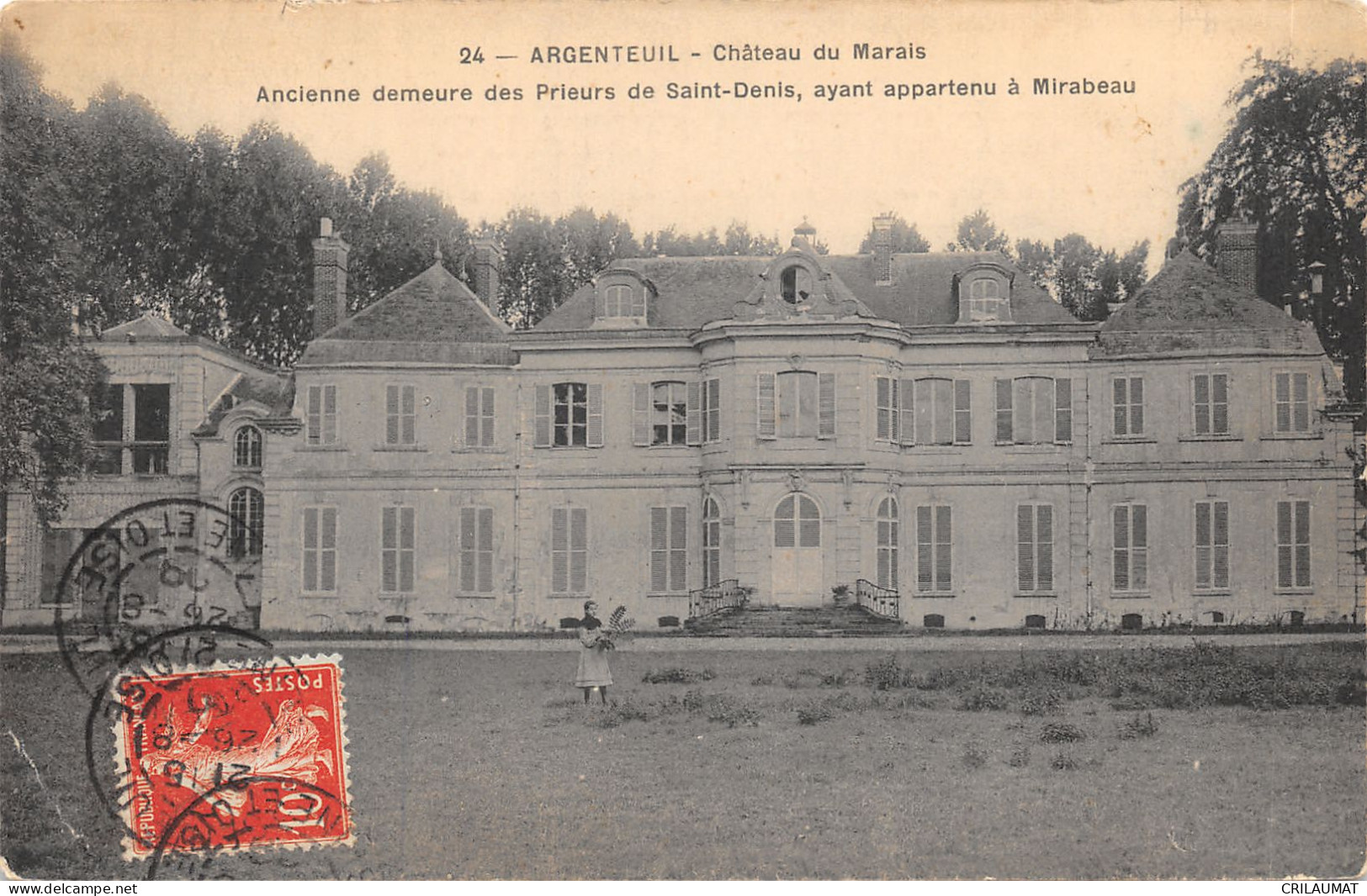 95-ARGENTEUIL-ANCIENNE DEMEURE DE MIRABEAU-N°6026-E/0081 - Argenteuil