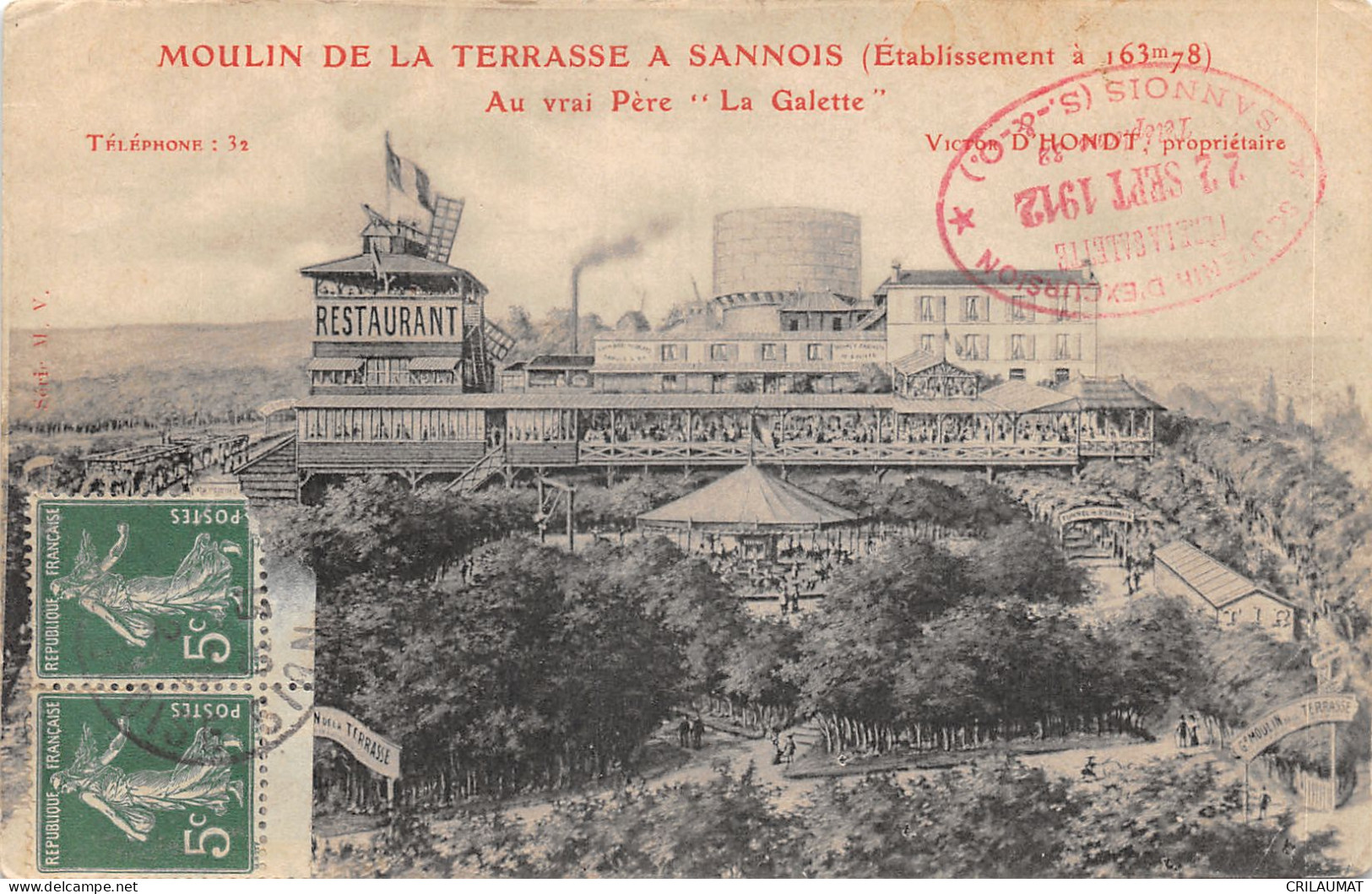 95-SANNOIS-MOULIN DE LA TERRASSE-N°6026-E/0001 - Sannois