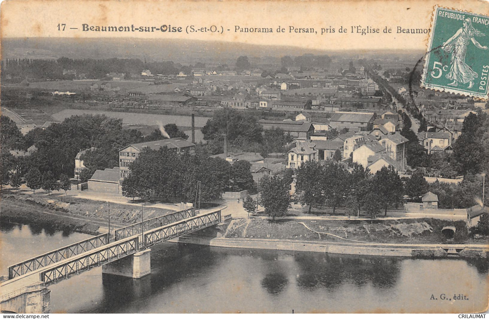 95-BEAUMONT SUR OISE-PANORAMA DE PERSAN-N°6026-D/0373 - Beaumont Sur Oise
