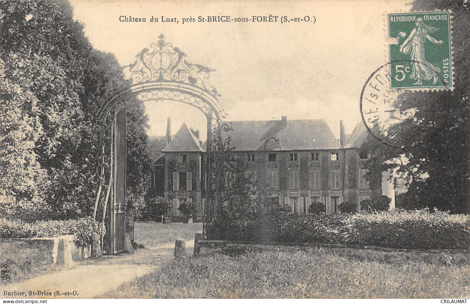 95-SAINT BRICE SOUS FORET-CHÂTEAU DU LUAT-N°6026-D/0335 - Saint-Brice-sous-Forêt