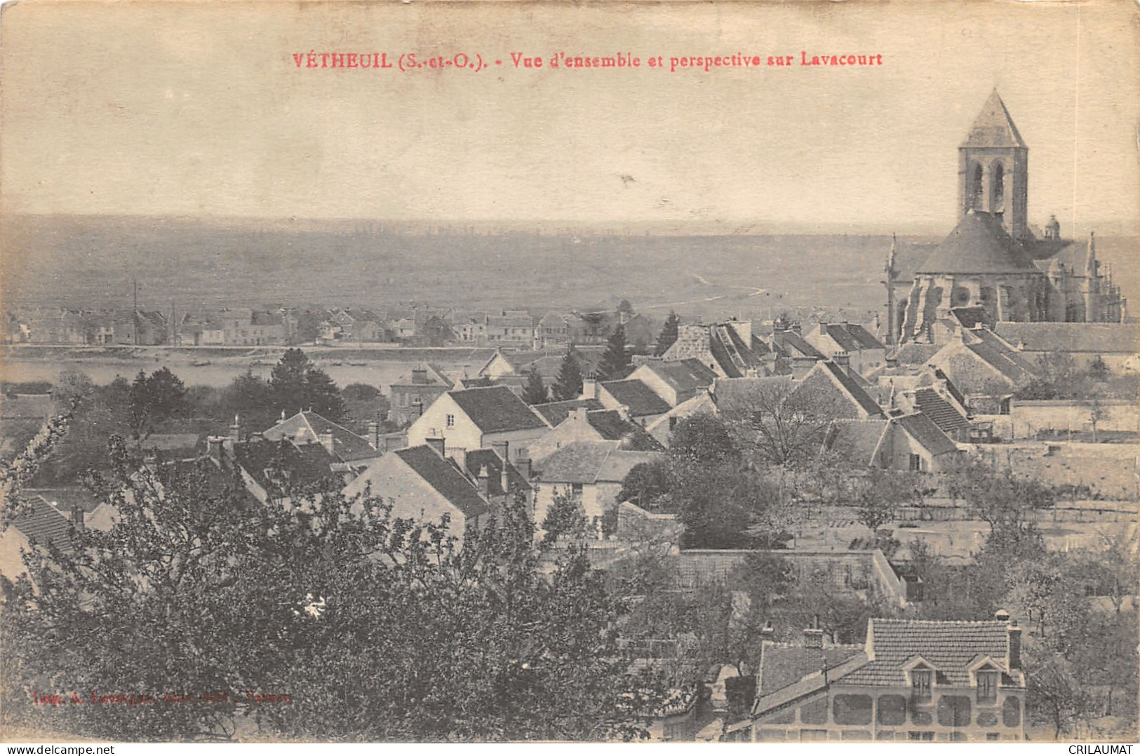 95-VETHEUIL-VUE GENERALE-N°6026-D/0321 - Vetheuil