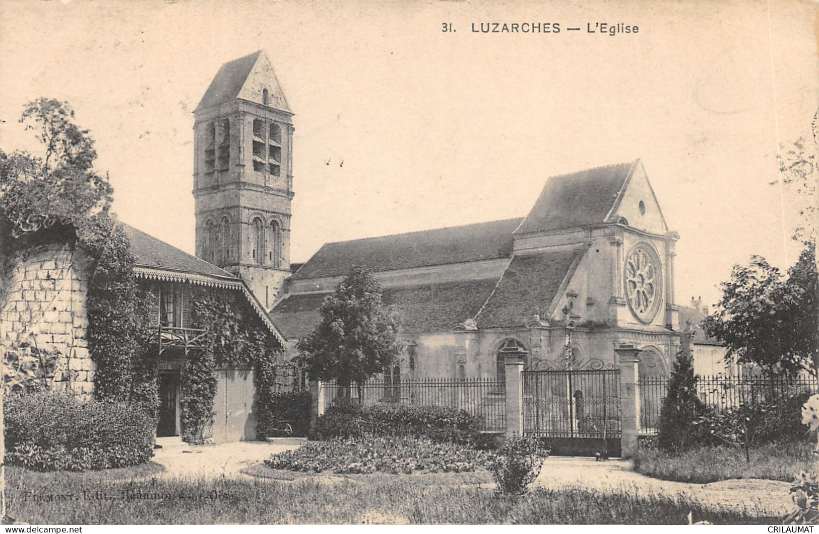 95-LUZARCHES-L EGLISE-N°6026-D/0307 - Luzarches