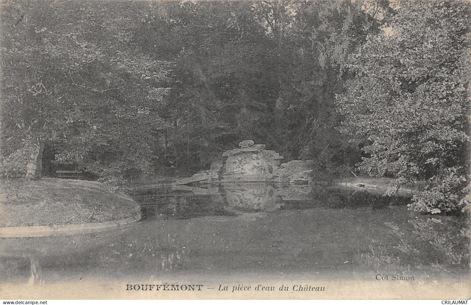 95-BOUFFEMONT-PIECE D EAU DU CHÂTEAU -N°6026-D/0267 - Bouffémont