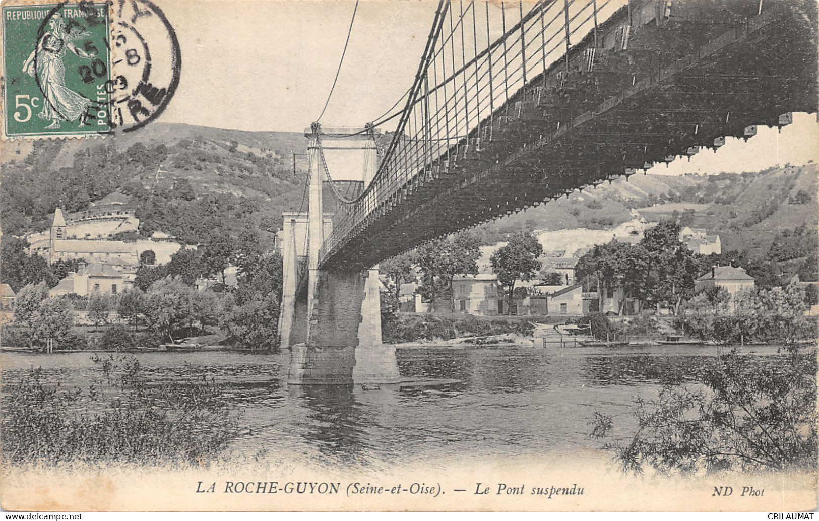 95-LA ROCHE GUYON-LE PONT SUSPENDU-N°6026-D/0193 - La Roche Guyon