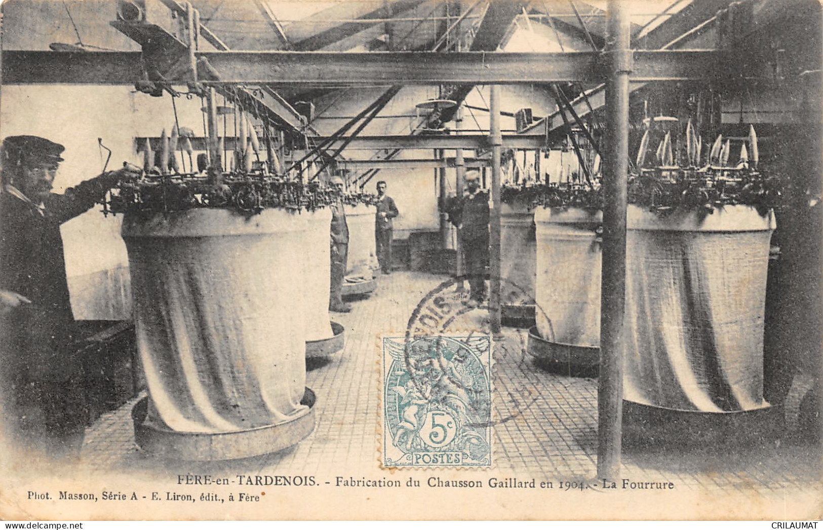 02-FERE EN TARDENOIS-FABRICATION DU CHAUSSON GAILLARD-N°6027-B/0187 - Fere En Tardenois