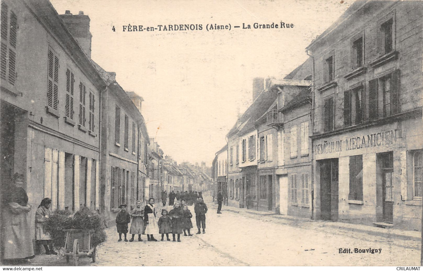 02-FERE EN TARDENOIS-LA GRANDE RUE-ANIMEE-N°6027-A/0213 - Fere En Tardenois