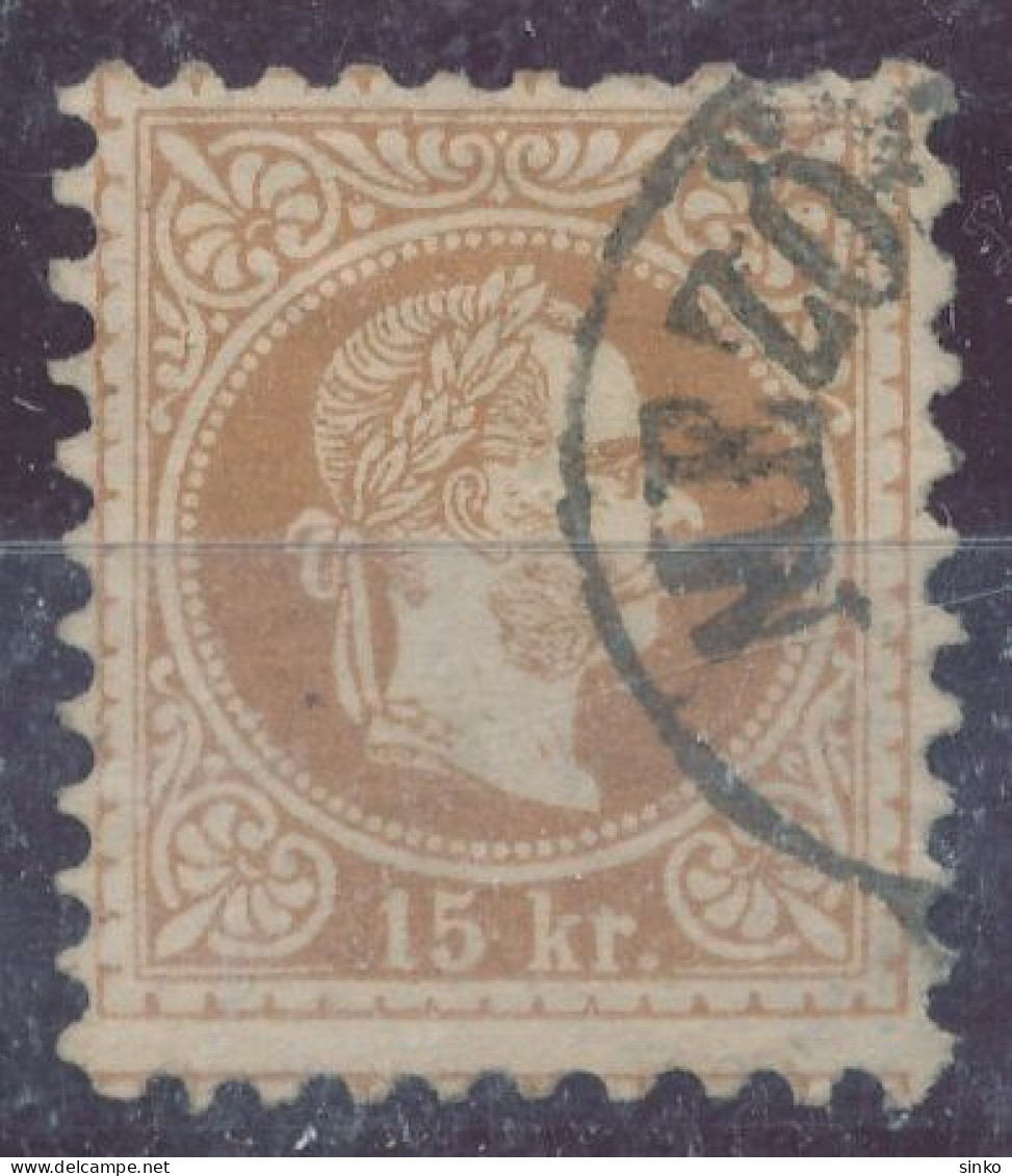 1867. Typography 15kr Stamp - Gebruikt