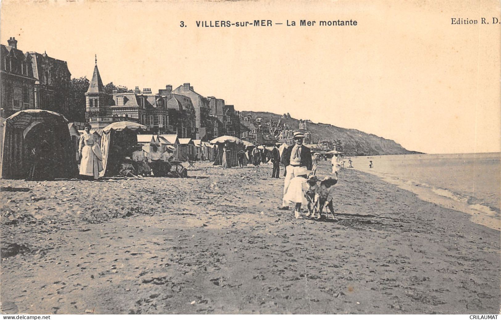 14-VILLERS SUR MER-JOURNEE A LA PLAGE-N°6027-E/0065 - Villers Sur Mer