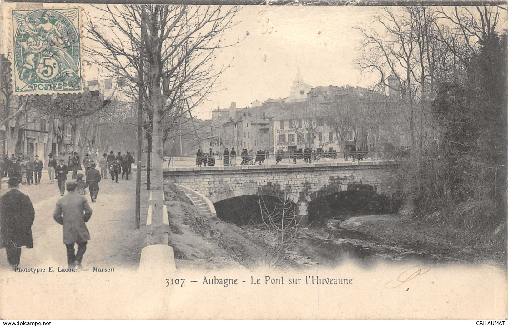 13-AUBAGNE-PONT SUR L HUVEAUNE-N°6027-D/0125 - Aubagne