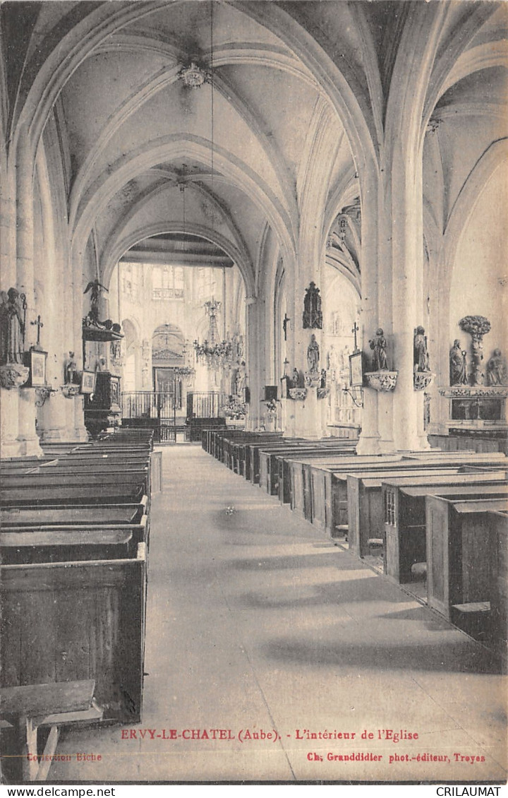 10-ERVY LE CHATEL-INTERIEUR DE L EGLISE-N°6027-D/0067 - Ervy-le-Chatel